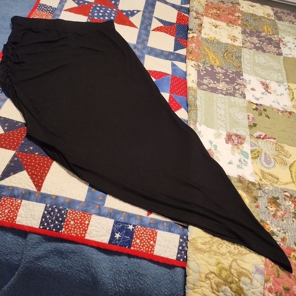 Free People Beach Black Women's Assymetrical Skirt - Picture 7 of 8